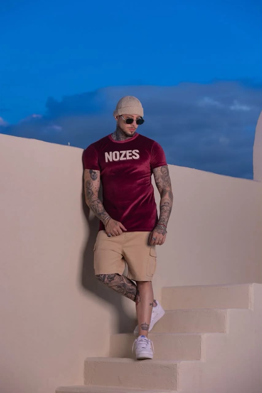 Camiseta Nozes Velvet — Vinho, foto 1